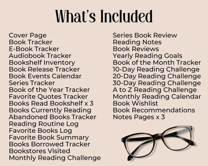 BOOK READING PLANNER