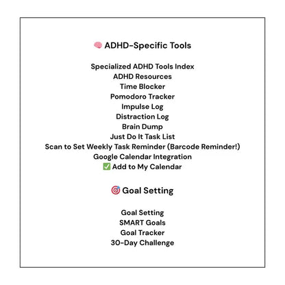 ADHD PRINTABLE Planner (made by an ADHDer)